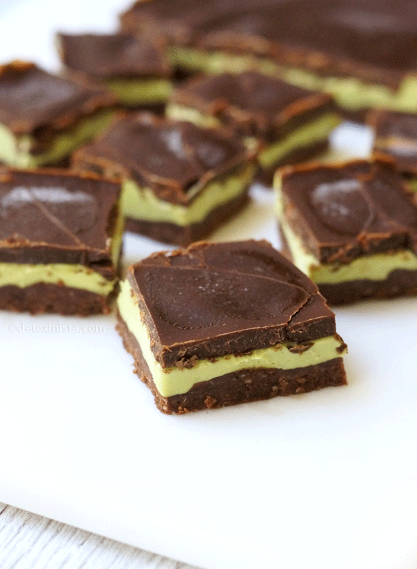 Healthy No-Bake Chocolate Mint Bars: Plant-Based Andes Mint Twist